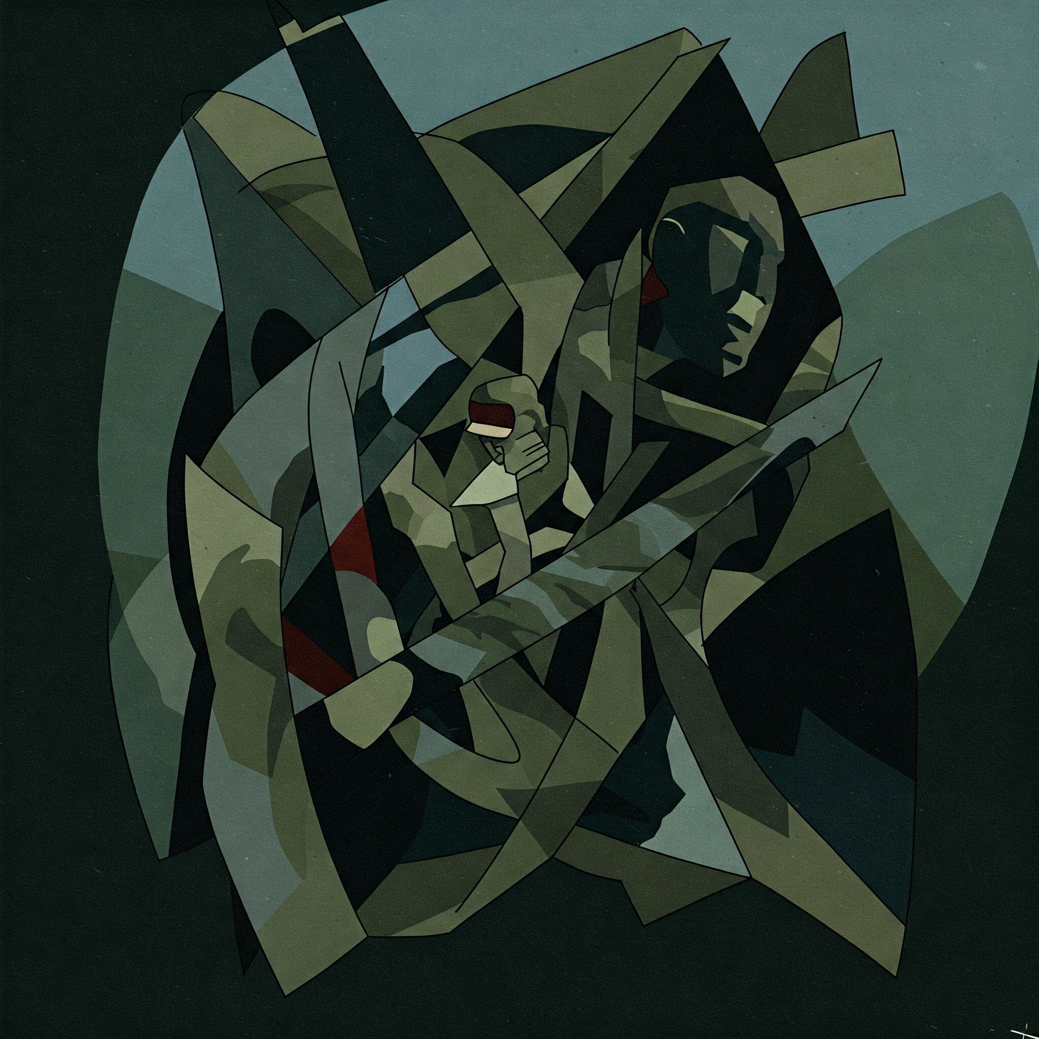 Natzweiler-Struthof konsentrasjonsleir i vinterlig tåke